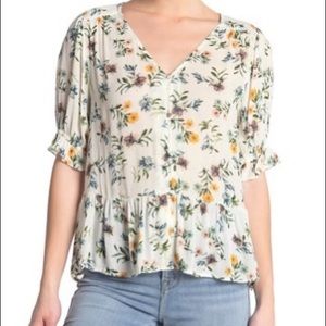 Lucky Brand floral blouse